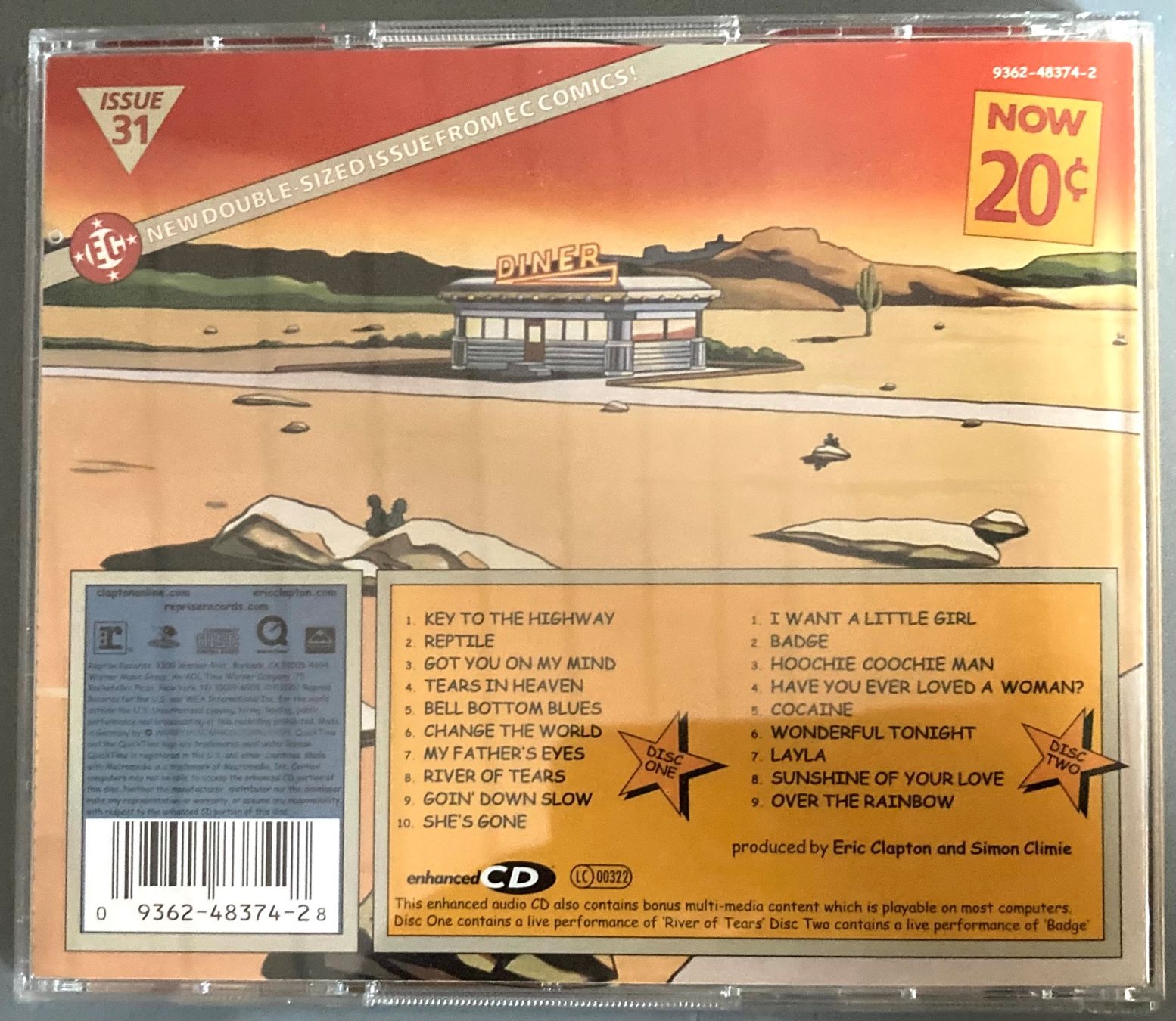 CD: ERIC CLAPTON - ONE MORE RIDER – Usato da Poliez-Pittet venduto da Newtown-Records 1