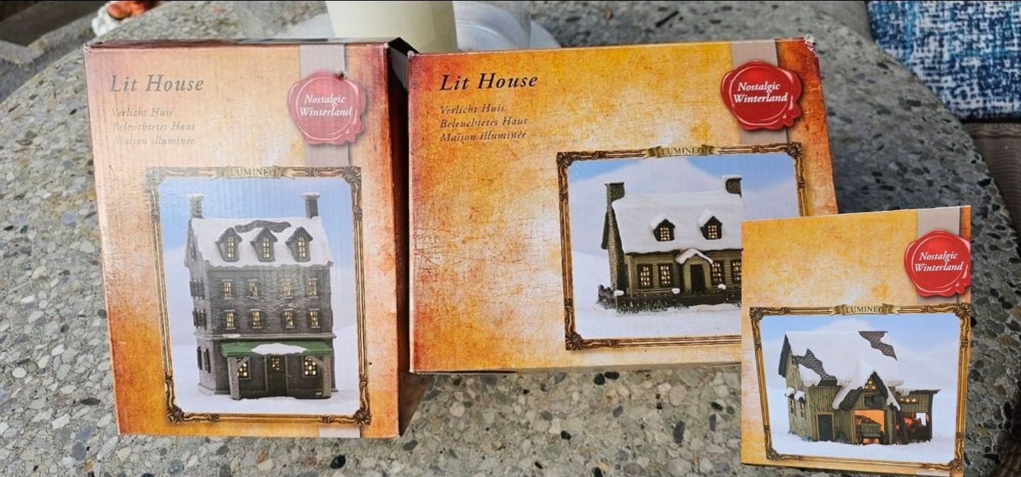 Alle Dekorationen: 3 Weihnachtshäuser – Gebraucht aus Ferden von jemyce