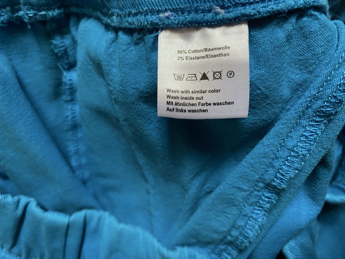 Manor Pantaloni: Pantalon bleu MANOR, taille 44 – Usato da Geneve venduto da Monthoux13 3