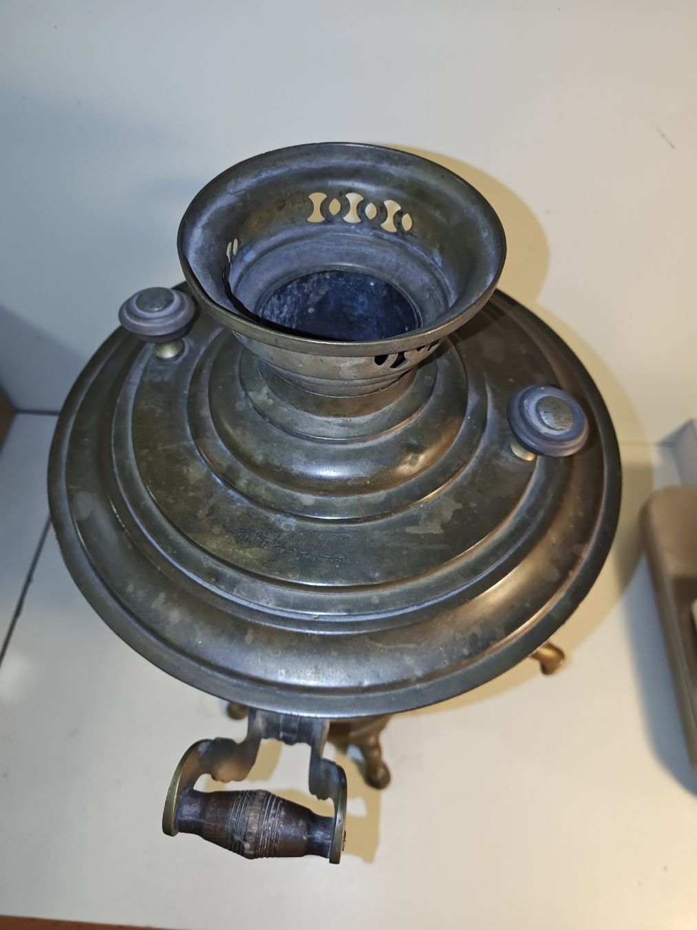 Töpfe: Samowar, antik, aus Messing - Einzigartiges Schmuck.(nov471) – Gebraucht aus Künten von Schnaepplihuus 3