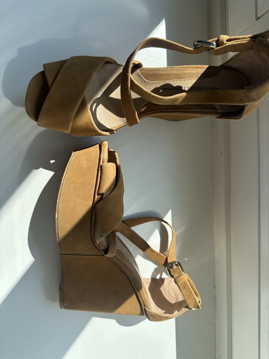 Zara Scarpe da donna: ZARA brown suede platform heels size 39 – Usato da Uster venduto da Monika_OB 5