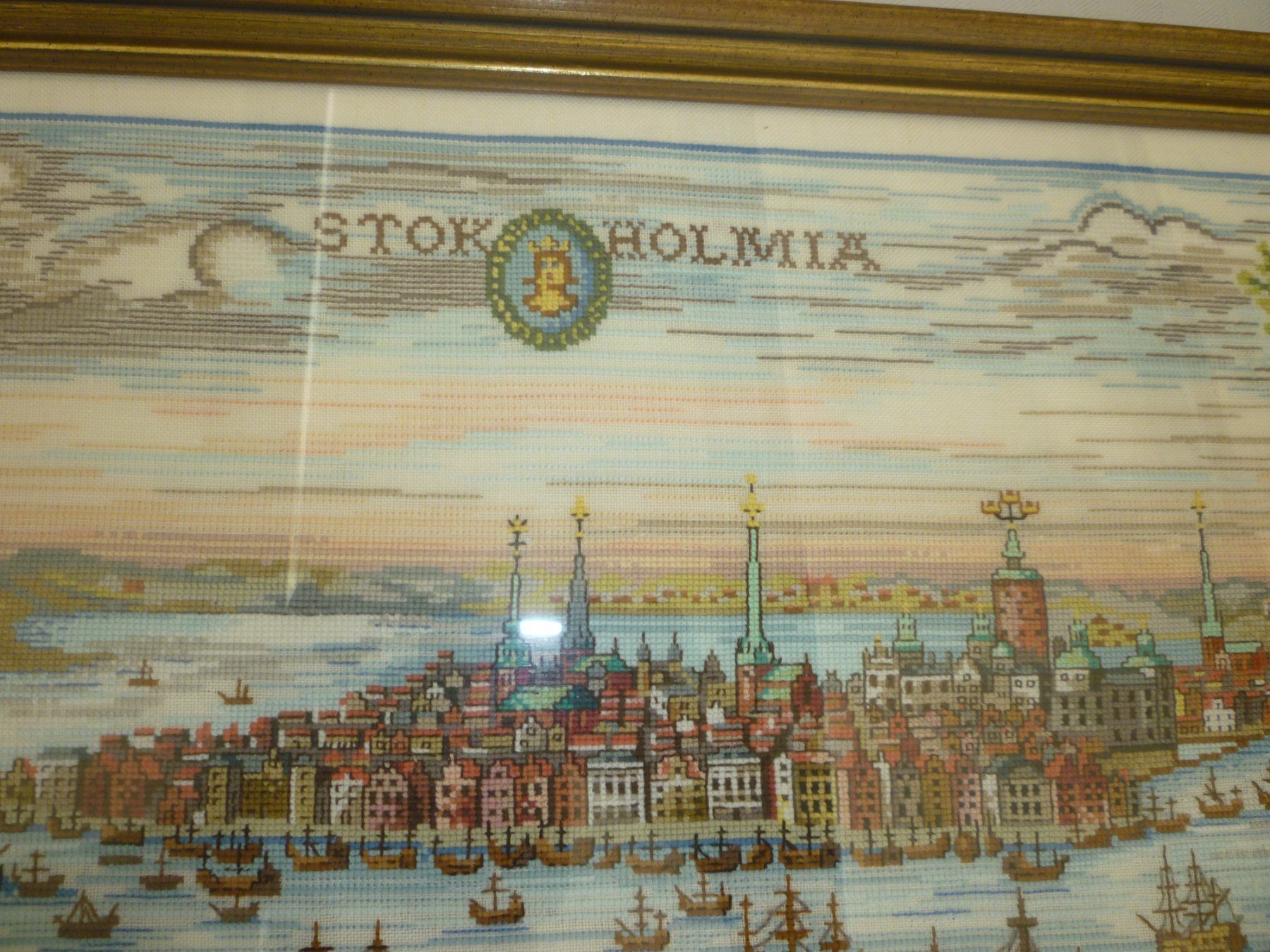Foto & Immagini: handgestickt bild stockholm  über 100std.arbeit – Usato da Langnau am Albis venduto da Molosser 2