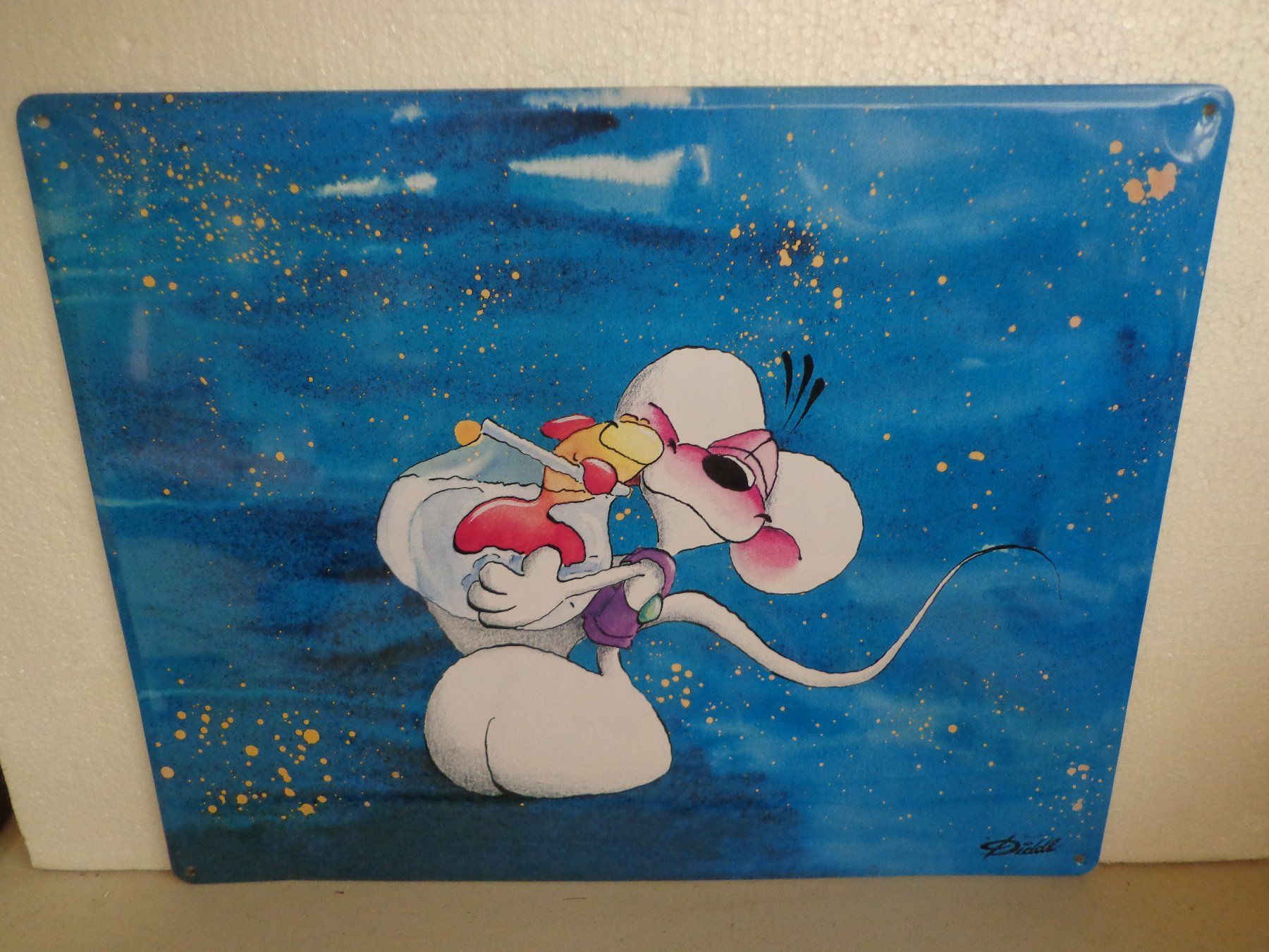 Insegne: Diddl Blechschild 50 x 40cm – Usato da Zofingen venduto da goezi