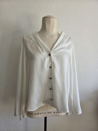 Zara Bluse, Grösse M, weiss, mit Fleck, Top Zustand!