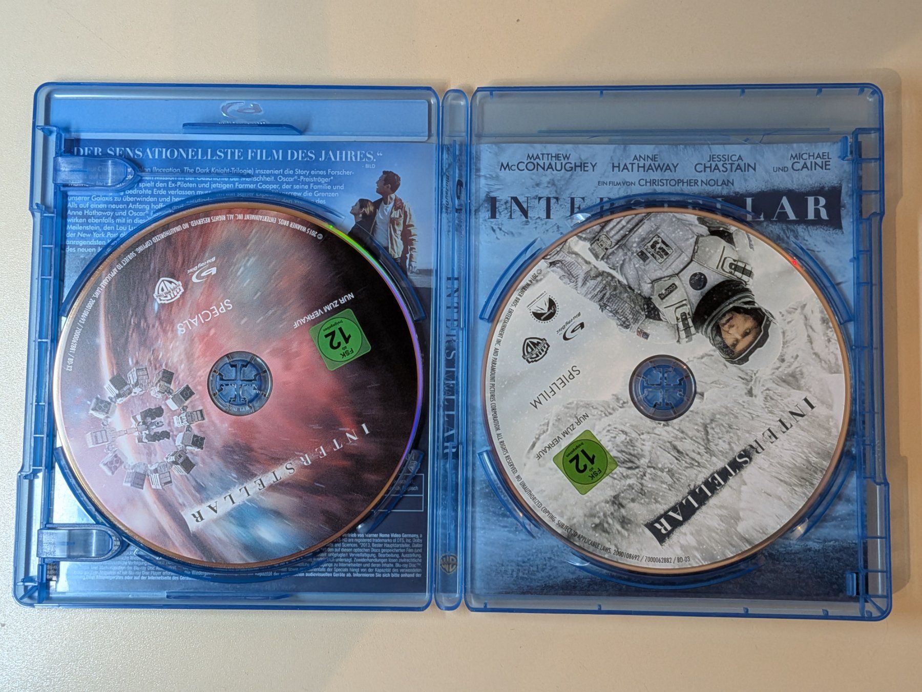 Alle DVDs: "Interstellar" von Christopher Nolan [2 Blu-rays] – Gebraucht aus Port von gecotom 2