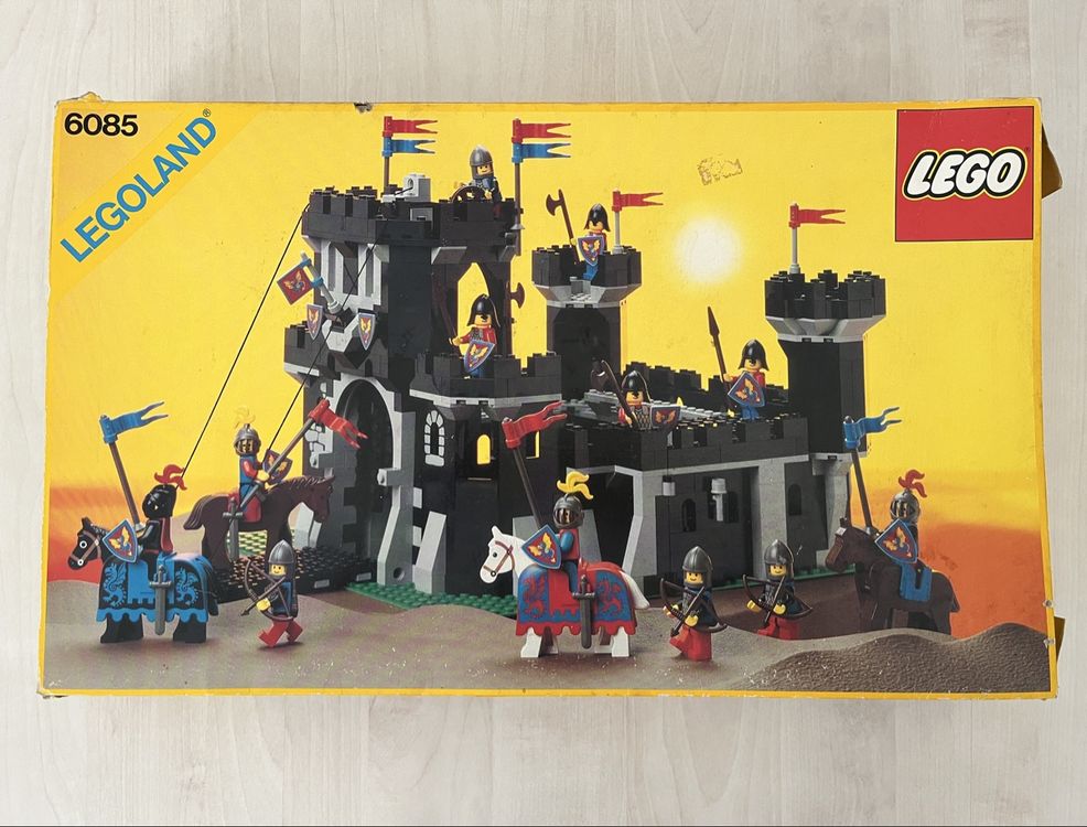 1988 LEGO Black Monarch's Castle 6085 Legoland Ritter OVP (Gebraucht ...