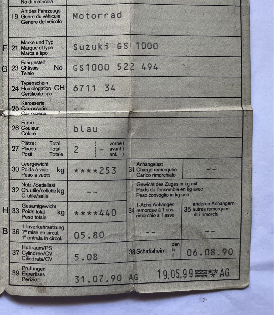 Strasse: Suzuki gs 1000s – Defekt aus oberwil-lieli von dolomit01 8
