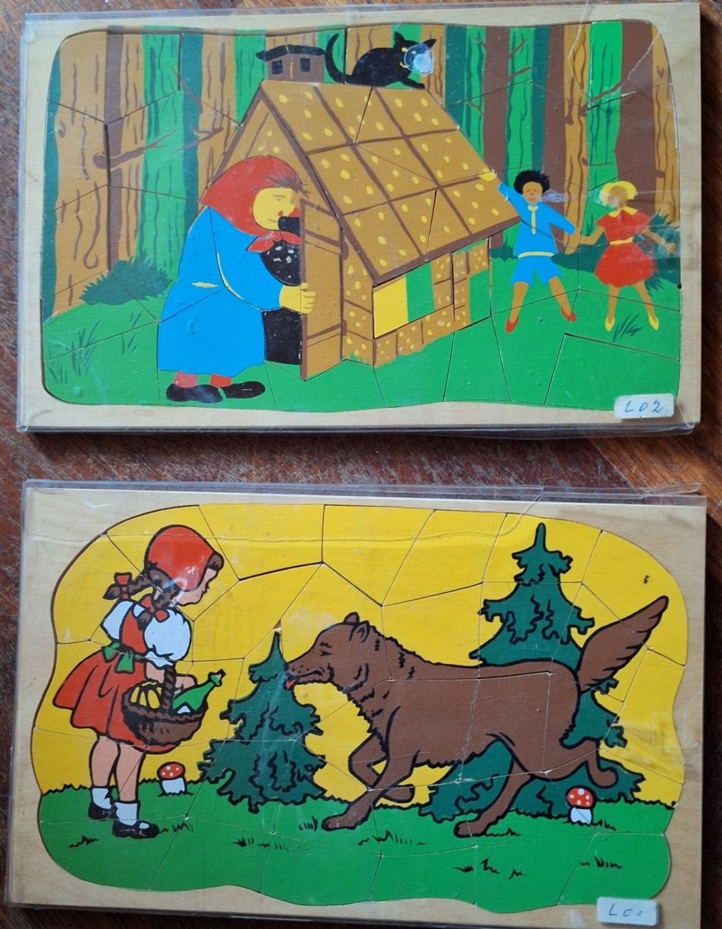 Puzzle: 2 Märchen Holzpuzzles antik – Usato da Opfikon venduto da Carslo5