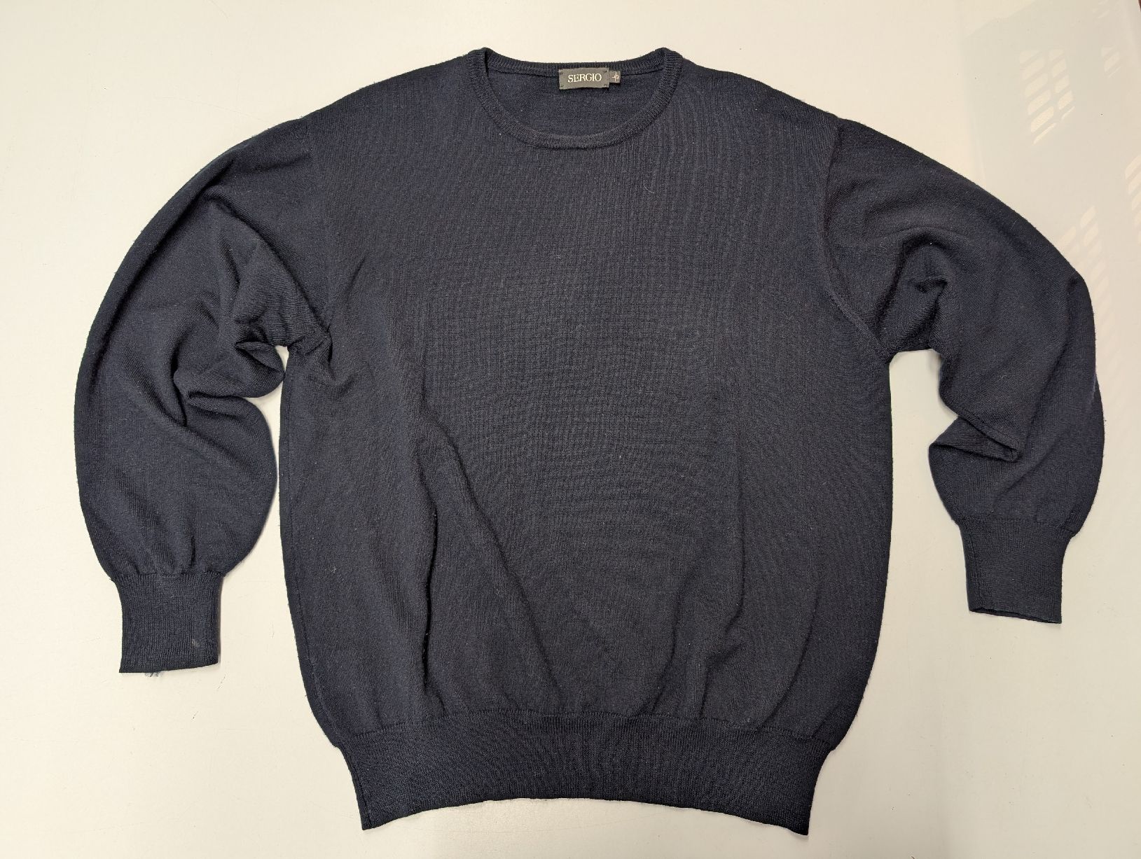 Pullover & Sweatshirts: Sergio Pullover dunkelblau, reine Schurwolle, Grösse L – Gebraucht aus Fislisbach von HurtiBrocki 1