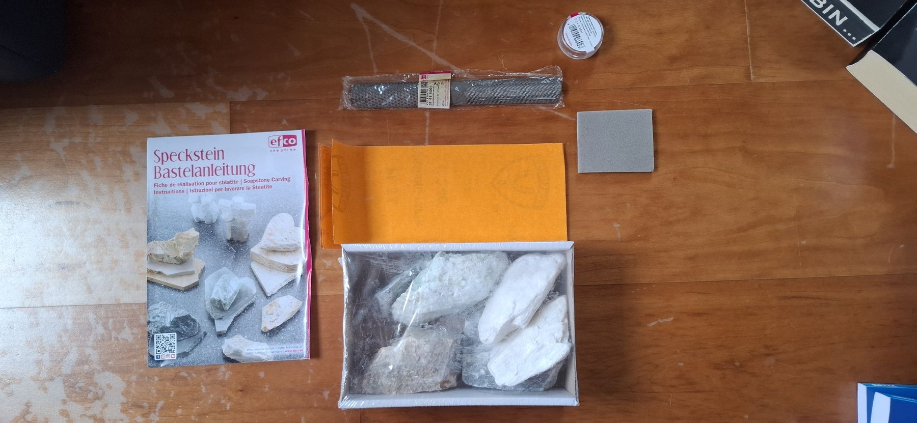 Kit bricolage: Originalverpacktes Speckstein-Set von Buttinette – Nuovo e nell'imballaggio originale da Wuppenau venduto da Jaqueline