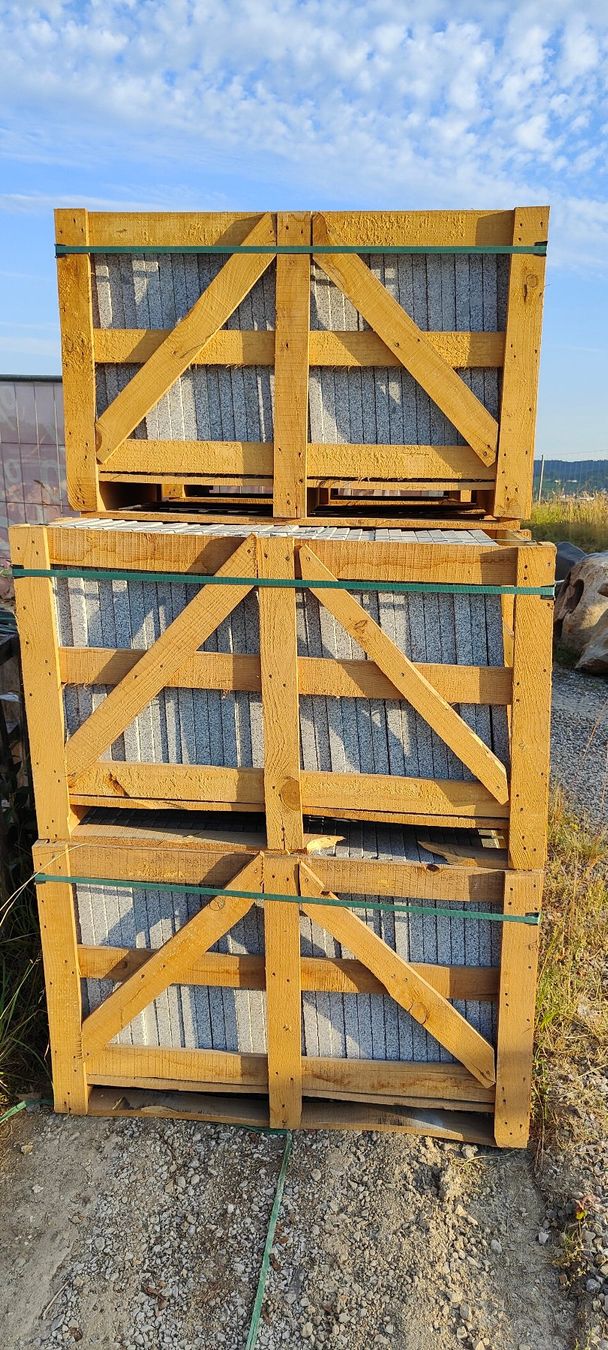 Rivestimenti per pavimenti: Bodenplatten aus Granit grau – Nuovo e nell'imballaggio originale da Marthalen venduto da natuerli 1