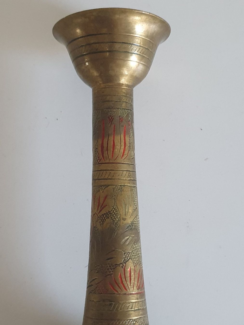 Portacandele: Vintage Blumenvase Messing – Usato da Giswil venduto da online-Brockenhaus 3