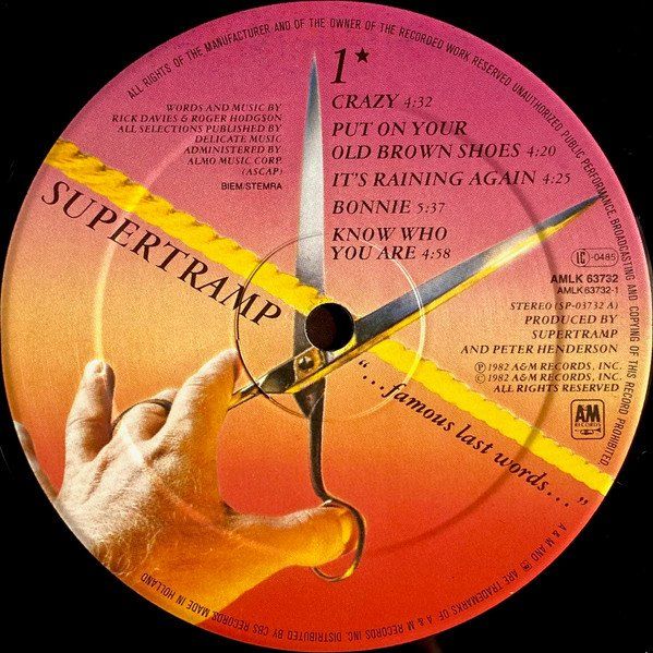Dischi in vinile: Supertramp – Nuovo (secondo la descrizione) da Aeschi SO venduto da Stones55 4