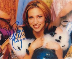 Original Autogramm Deborah DEBBIE GIBSON auf Großfoto