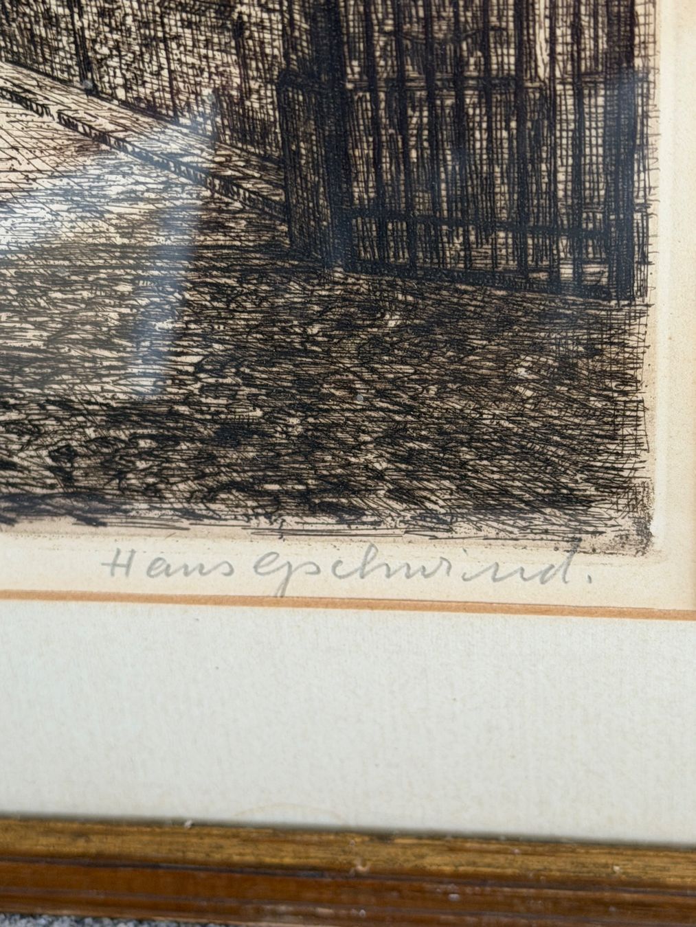 Dipinti: Hans Gschwind wunderschön originale Radierung – Usato da Basel venduto da PAUL_ART 4