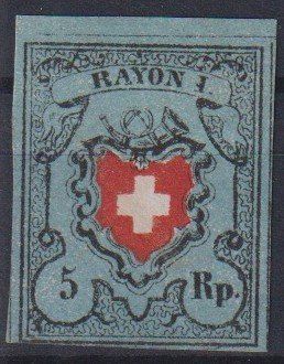Tous les timbres: TOP Rayon 15I, Type 5, Bogenrand oben++++ – D'occasion à Samnaun-Compatsch par Muckimu