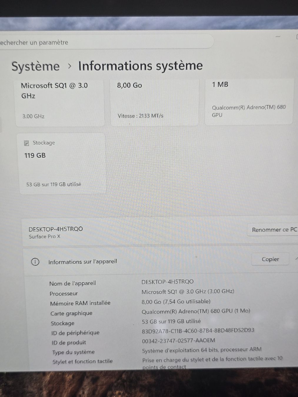 Microsoft Tablettes PC: Microsoft Surface Pro X LTE – D'occasion à Le Mouret par Lapinou 3