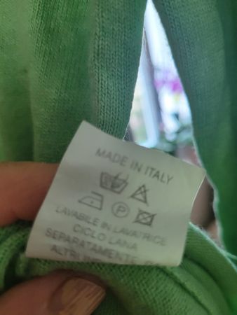 Sommerlicher, leichter Pullover,Kashmir, Grün, S