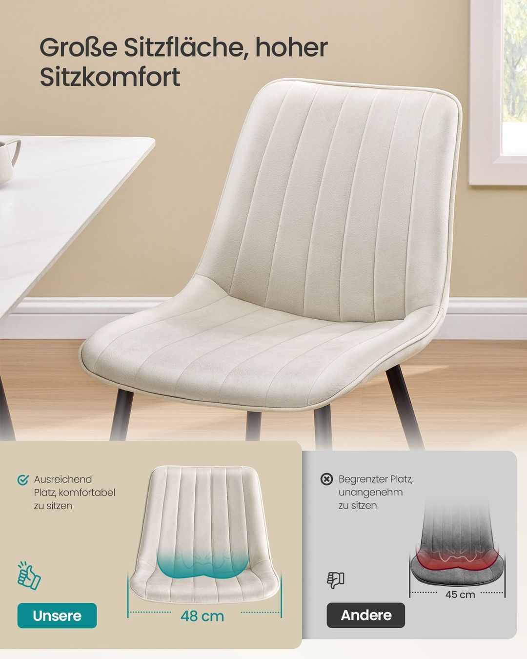 Sedie: Esszimmerstuhl 2er Set DINIO – Nuovo e nell'imballaggio originale da Lachen SZ venduto da MAMORU-MOEBEL 2
