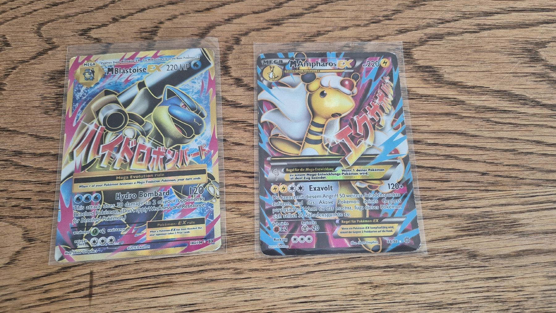 Pokémon Carte collezionabili: Pokemon Karten Blastoise EX Mega Ampharos EX  – Usato da Bönigen venduto da Roriwang12