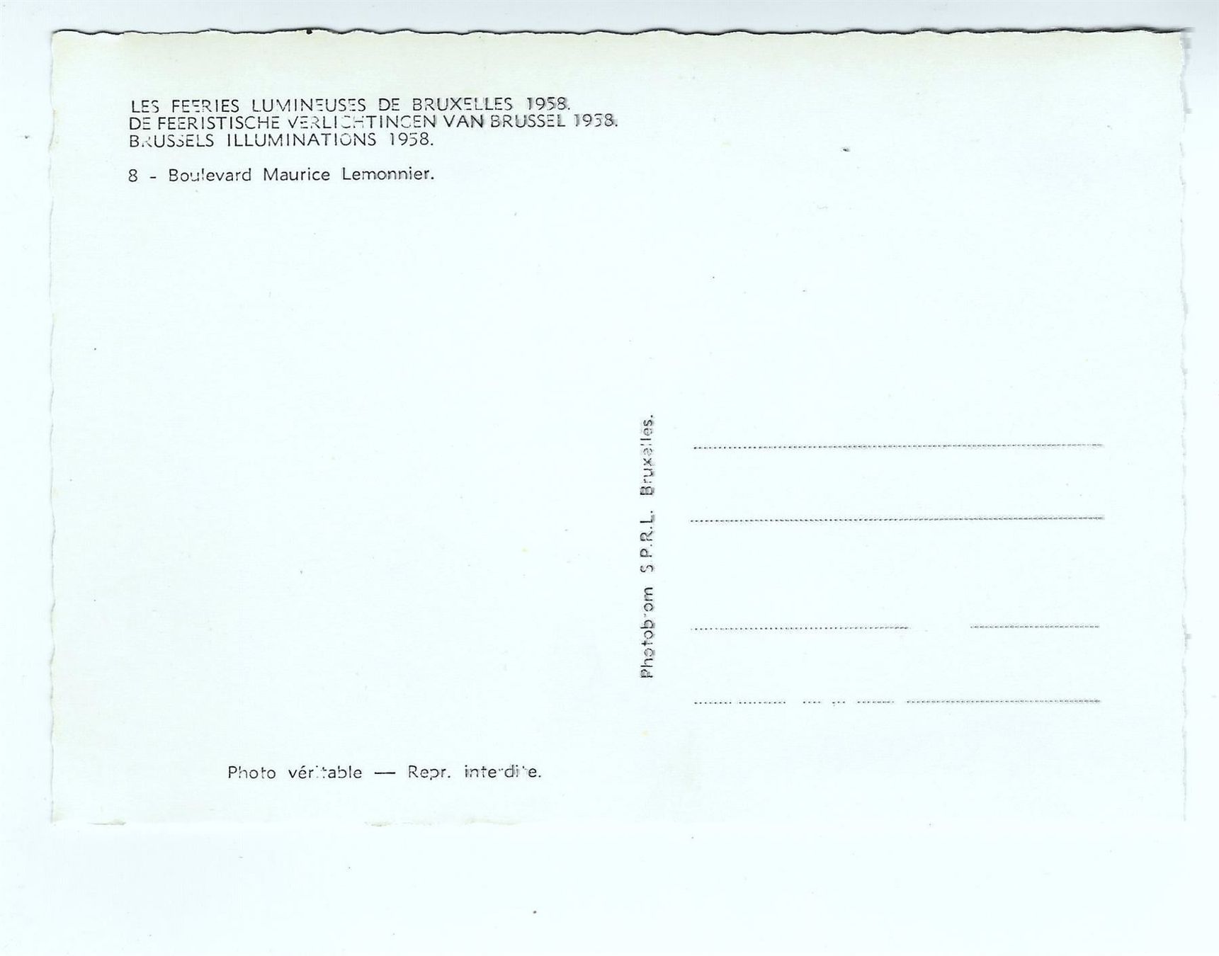 Jeux: Brüssel Illuminations 1958 Belgien – D'occasion à Frauenfeld par ZAZ12 4