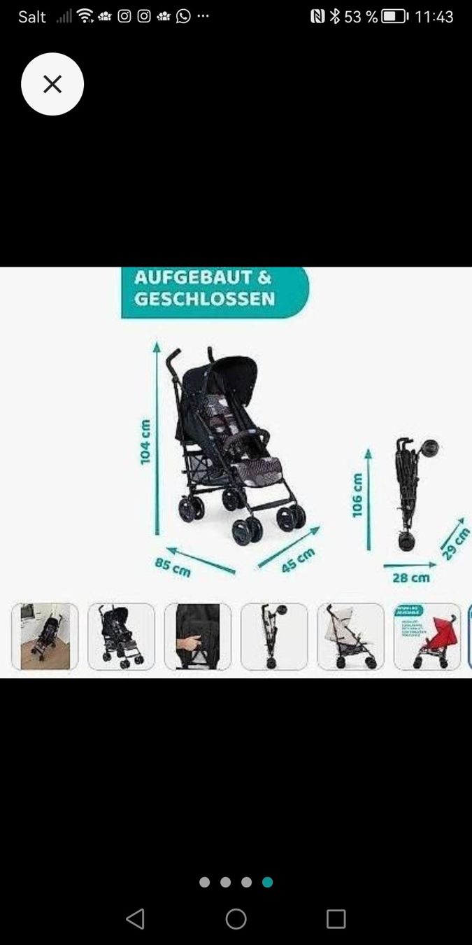 Chicco Carrozzine: Chicco London Buggy Kinderbuggy Kinderwagen – Usato da Ottenbach venduto da Kewl 7