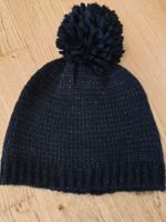 Mütze H&M mit Bommel schwarz One Size guter Zustand
