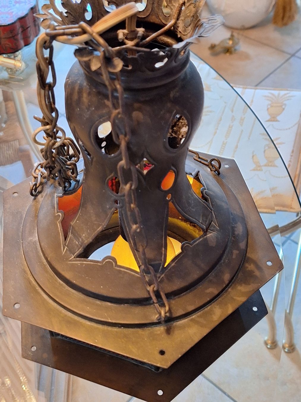 Lampade: Antike Lampe verm.18.Jahrh. – Usato da Rheinfelden venduto da Cleopatra2000 3