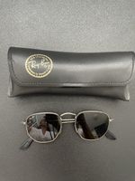 Ray-Ban Sonnenbrille, silberner Rahmen, inkl. Etui, TOP!