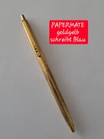 PAPERMATE Kugelschreiber. Goldgelb. Schreibt Blau. No. 1