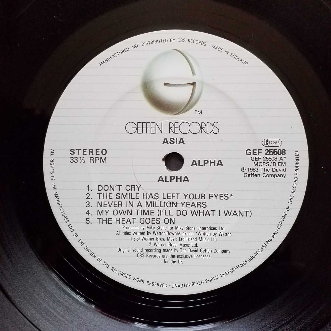 Dischi in vinile: ASIA,  alpha - 1st 1983 press  - NEW - – Nuovo (secondo la descrizione) da Yverdon-les-Bains venduto da Jacotreut 3