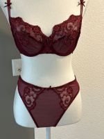 BH und Slip bordeaux mit Stickerei von Valisere