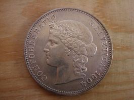 (P2) 5 Franken 1904 UNZ-