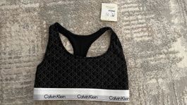 Calvin Klein CK Bralette Sport BH in M Schwarz CK Logo Neu