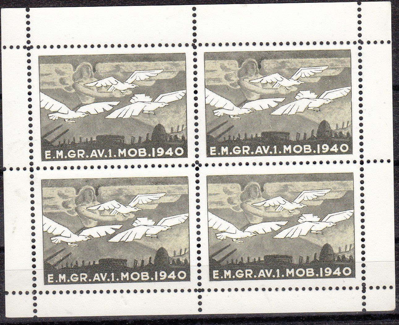 Tutti i francobolli: Flieger 29/3** E.M.Gr.Av.1 Kat.40.- – Usato da Herrliberg venduto da Lfrifda