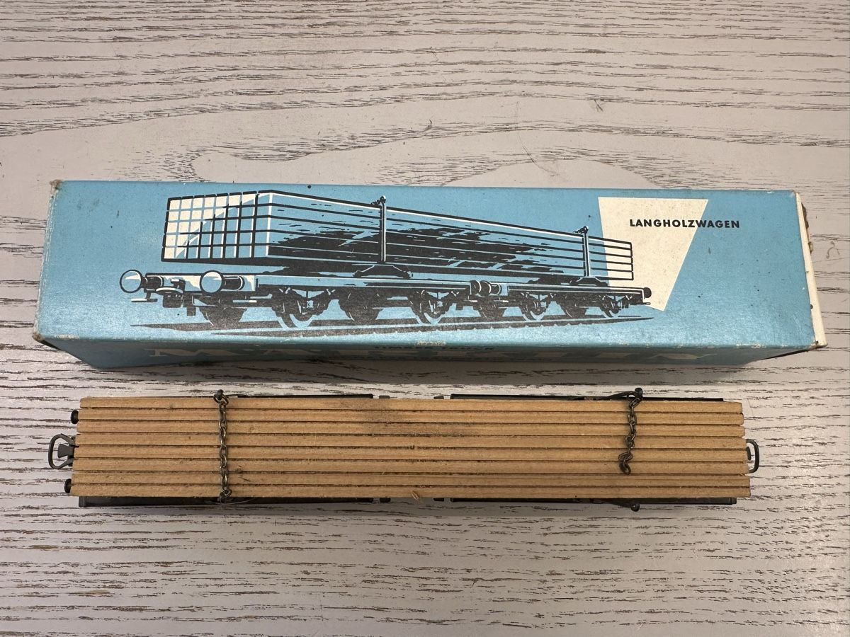 Märklin Modellini di ferrovie: Märklin 4512 Langholzwagen – Usato da Lupsingen venduto da New-Haven 1