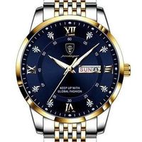 Herrenuhr mit Stahlband, Datum & Wochentag Anzeige