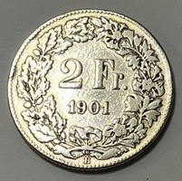 2 Franken - stehende Helvetia - 1901 B