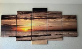 Foto Bild Sonnenuntergang am Meer 200x100cm