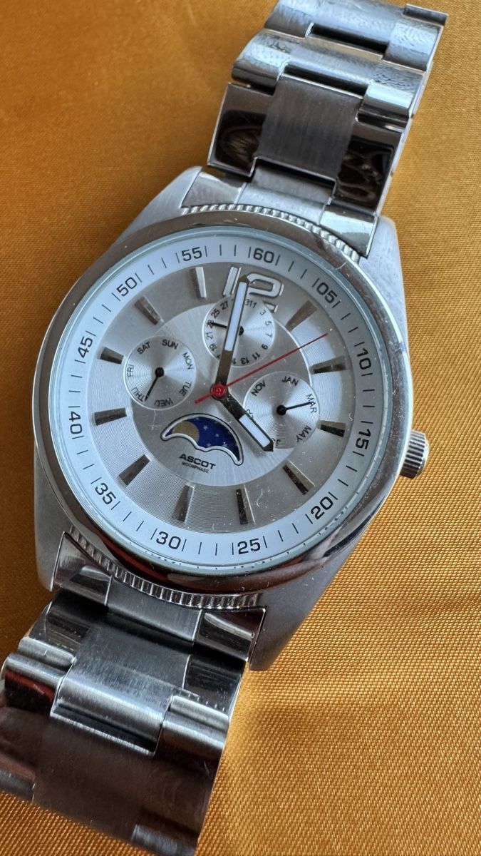 Orologi: Ascot Herrenuhr,Moondphase NOS – Nuovo (secondo la descrizione) da Untersiggenthal venduto da TimeandShine 4