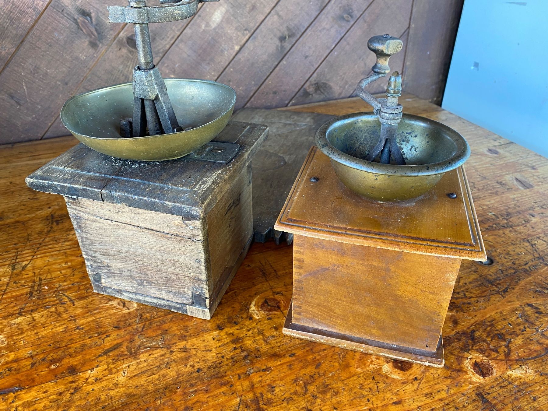 Elettrodomestici da cucina: 2 seltene antike Kaffeemühlen um 1900 – Usato da Feldbach venduto da Olive1 7
