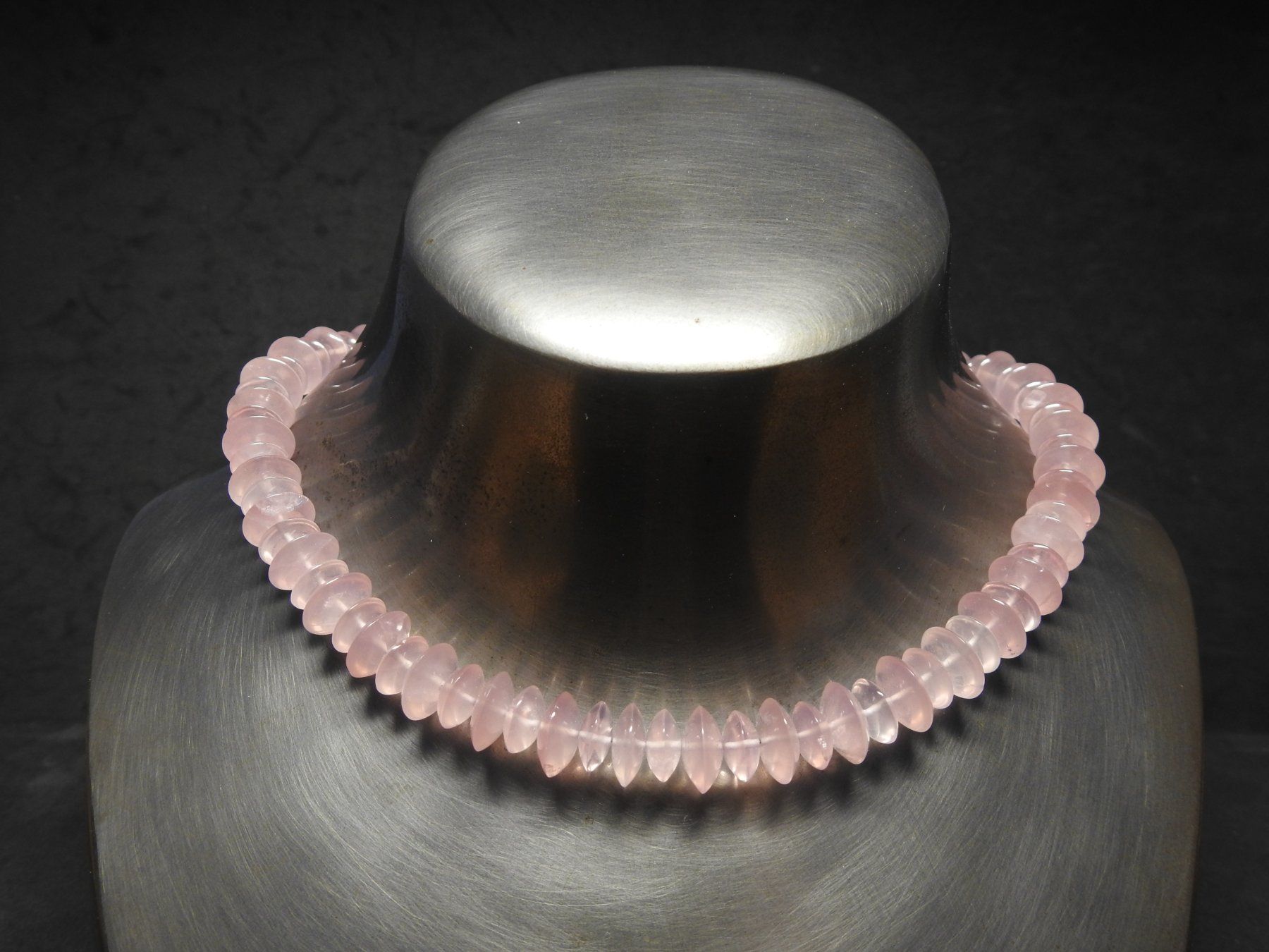 Catenine: Rosenquarz-Collier – Nuovo e nell'imballaggio originale da Langnau i. E. venduto da Vivid7