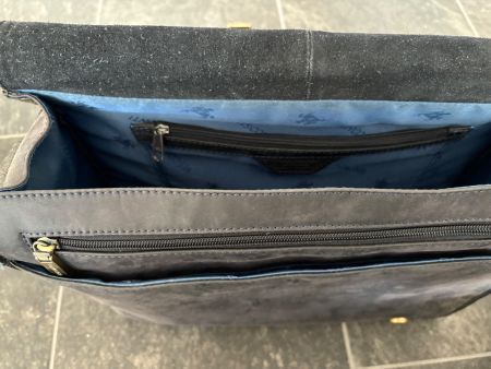 Original Visconti Tasche dunkelblaues Leder