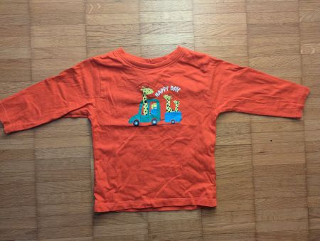 Süsses Langarmshirt Gr. 74/80 - 100% Bio Baumwolle