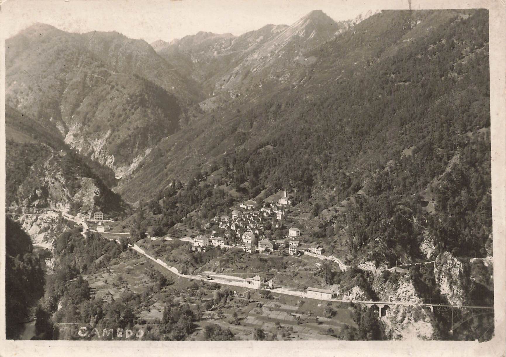 Cartoline postali: Camedo Centovalli – Usato da Biasca venduto da Blenio71