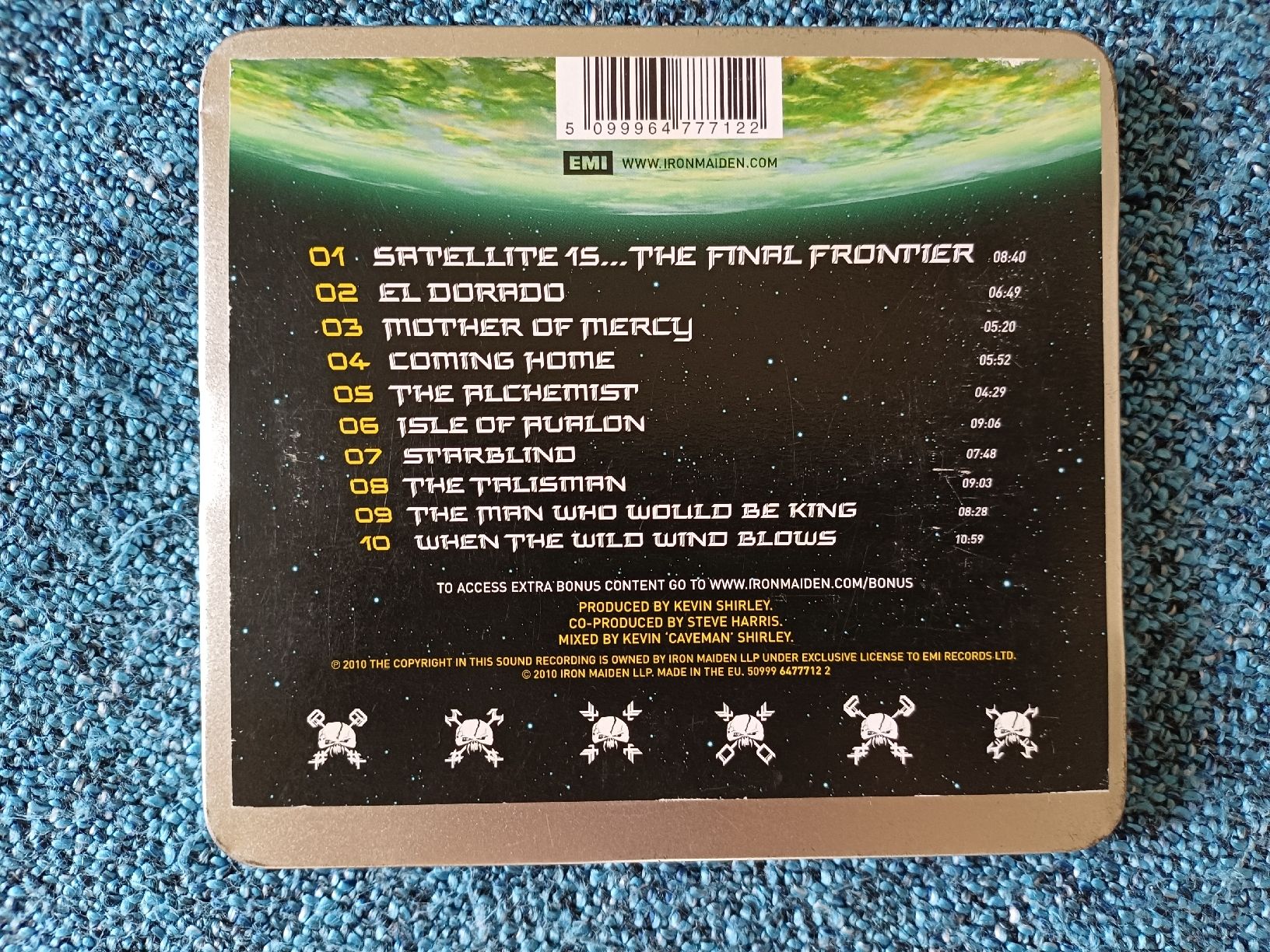 CD: Iron Maiden "The final Frontier" CD Ltd boîtier métallique  – Usato da Begnins venduto da Drastic-Sound 1