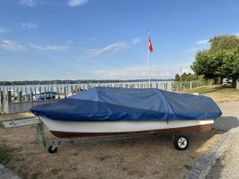 Fischerboot mit 6 PS Honda Motor und Hand- Slipwagen