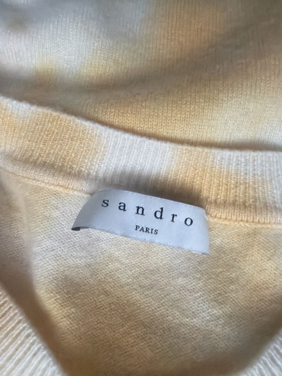 Sandro Maglioni & Felpe: Sandro Paris Pullover Gr. 2 (M) Wolle Kaschmir Smiley Tie Dy – Nuovo e nell'imballaggio originale da Wallisellen venduto da Lan_82sz 3