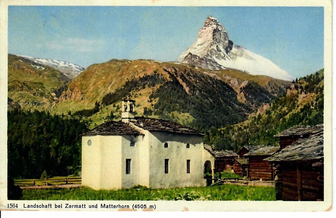 Ansichtskarten: Landschaft bei Zermatt – Gebraucht aus Hochdorf von Ziegel-16