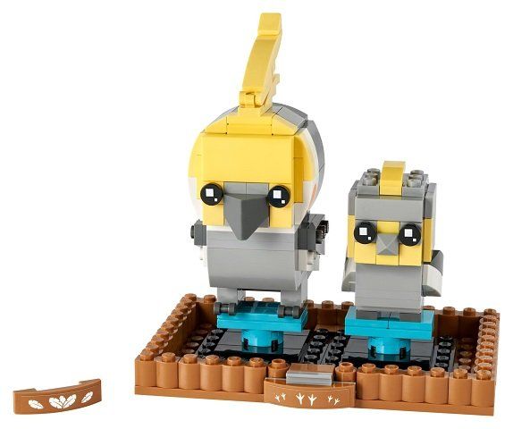Lego Kit di costruzioni: LEGO BrickHeadz 40481 Cockatiel & Chick – Nuovo e nell'imballaggio originale da Basadingen venduto da NekoBricks 1
